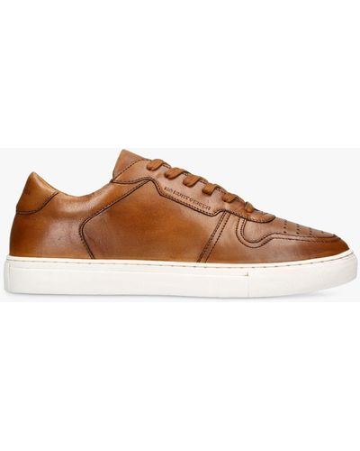 KG by Kurt Geiger Flash Leather Trainers - Brown