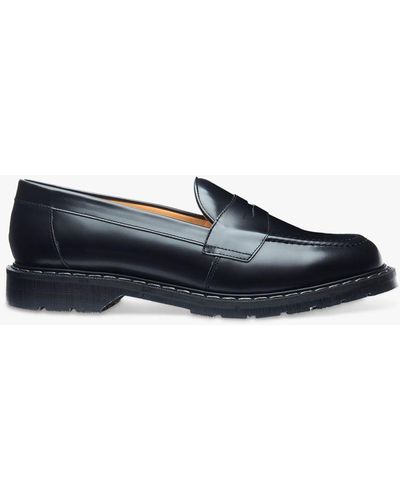 Solovair Saddle Loafers - Blue