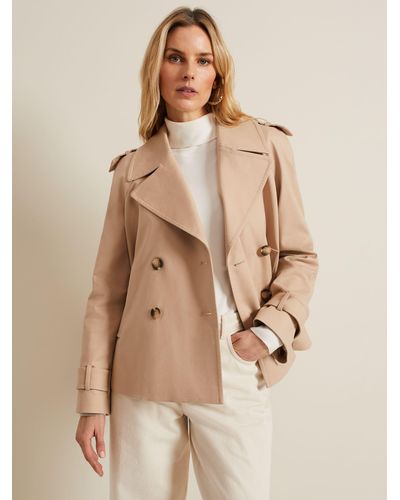 Phase Eight Lola Cropped Trench Jacket - Natural