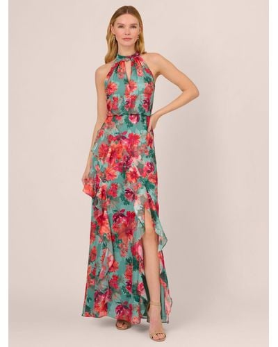 Adrianna Papell Floral Mermaid Maxi Dress - Multicolour