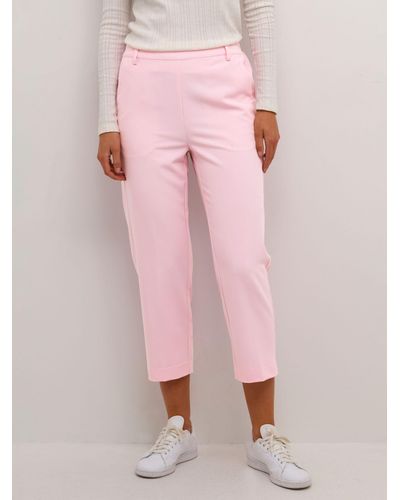 Kaffe Sakura Cropped Trousers - Pink
