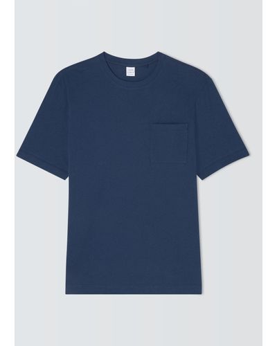John Lewis Jersey Slub T-shirt - Blue