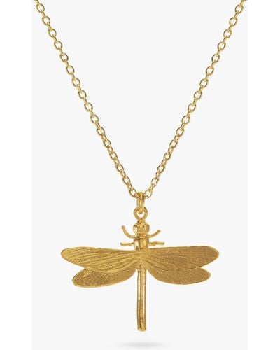 Alex Monroe Dragonfly Pendant Necklace - Metallic