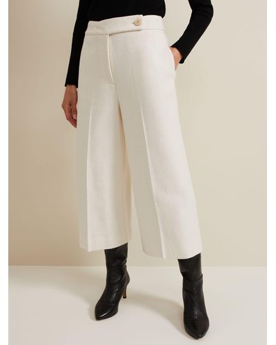 Phase Eight Ripley Textured Culottes - Natural