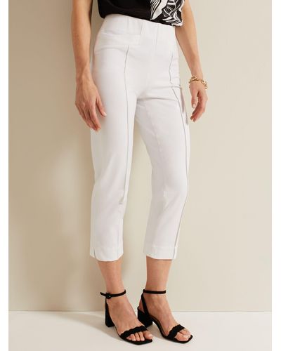 Phase Eight Miah Stretch Capri Trousers - Natural