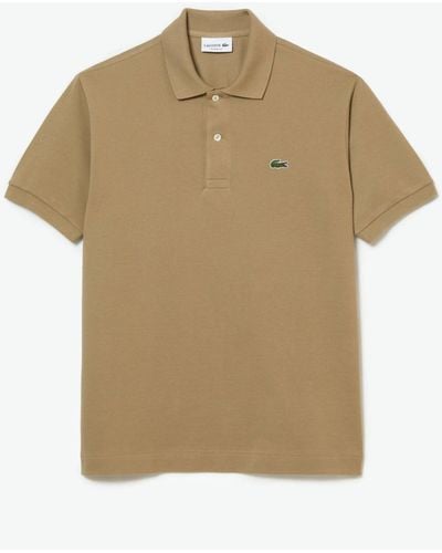 Lacoste L.12.12 Classic Regular Fit Short Sleeve Polo Shirt - Natural