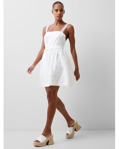 French Connection Freya Organza Mini Dress - White