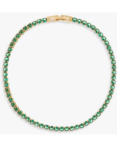 Orelia Swarovski Crystal Tennis Bracelet - Metallic
