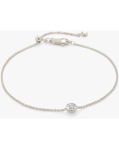 Monica Vinader Essential Diamond Chain Bracelet - Natural
