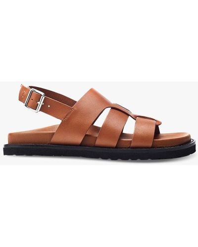 Moda In Pelle Lonnie Leather Sandals - Brown
