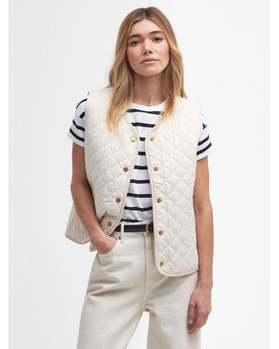 Barbour Hannah Quilted Gilet - White