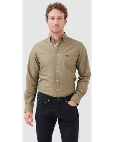 Rodd & Gunn Oxford Long Sleeve Sports Fit Shirt - Green