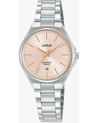 Lorus Sapphire Bracelet Strap Watch - White