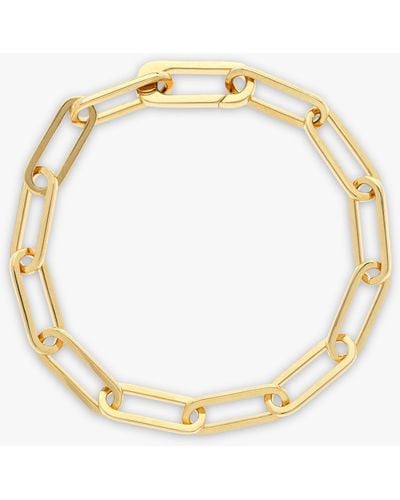 Melissa Odabash Paperclip Link Chain Bracelet - Metallic