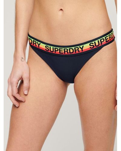 Superdry Logo Classic Bikini Briefs - Blue