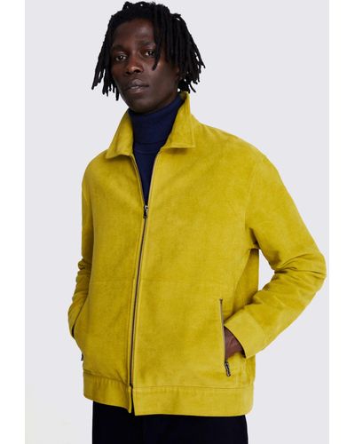 Moss Moleskin Zip Jacket - Yellow