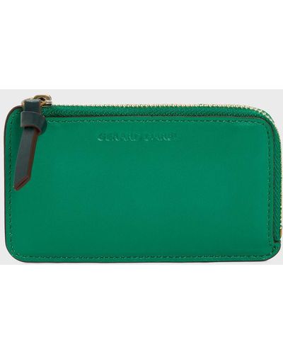 Gerard Darel Leather Zip Cardholder - Green