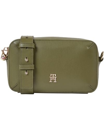 Tommy Hilfiger Chic Leather Camera Bag - Green