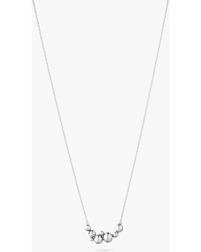 Georg Jensen Cluster Beads Chain Necklace - White