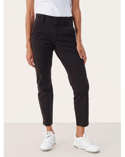 Part Two Soffys Cropped Chino Trousers - Blue