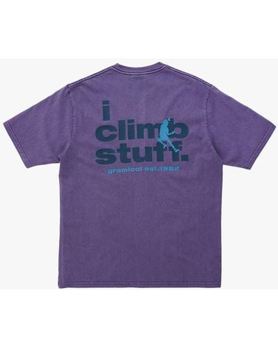 Gramicci I Climb Stuff Organic Cotton T-shirt - Purple