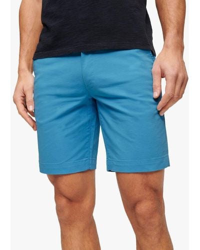 Superdry Slim Fit Stretch Chino Shorts - Blue