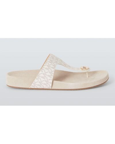 Michael Kors Michael Lucina Footbed Sandals - White