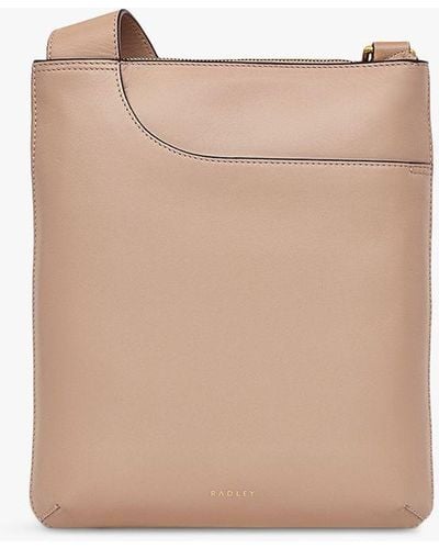 Radley Pockets Icon Leather Cross Body Bag - Natural
