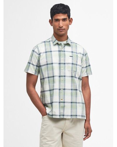 Barbour Rosewell Short Sleeve Check Shirt - White