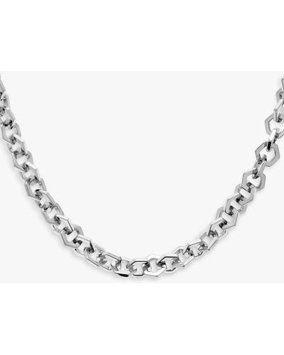 Olivia Burton Honeycomb Link Necklace - Natural