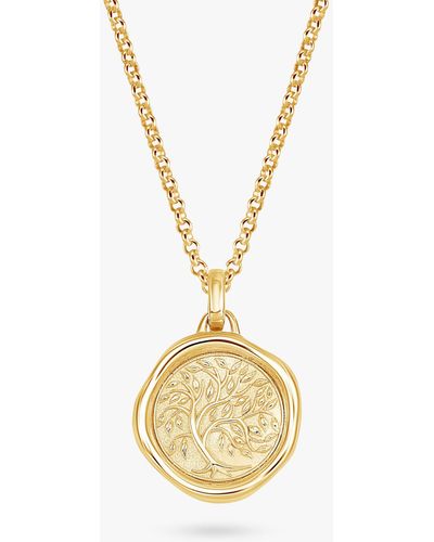 Dower & Hall Tree Of Life Talisman Pendant Necklace - Metallic