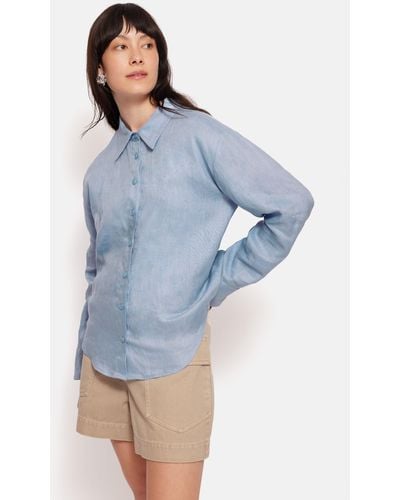 Jigsaw Casual Linen Shirt - Blue