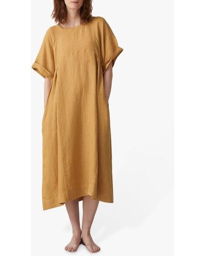 Toast Garment Dyed Linen Dress - Multicolour