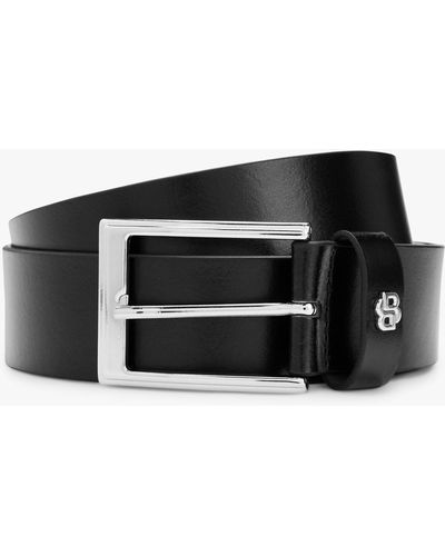 BOSS Boss Emal Italian Cow Leather Belt - Black