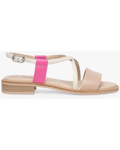 Nero Giardini Cross Strap Leather Sandals - Pink