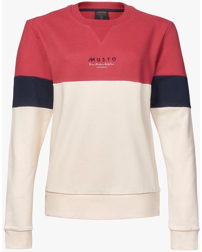 Musto Long Sleeve Cotton Jumper - Pink