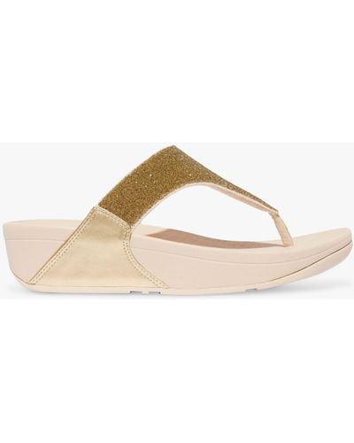 Fitflop Lulu Beaded Toe Post Sandals - Natural