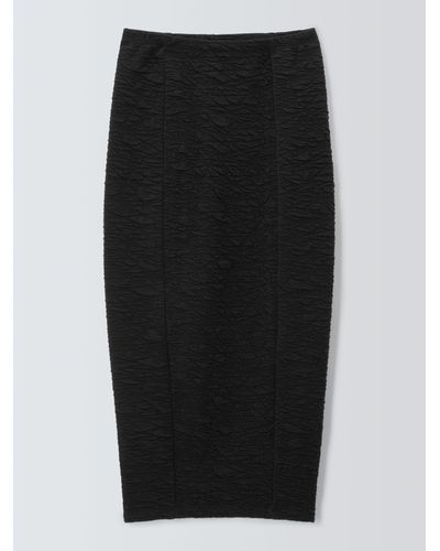 GOOD AMERICAN Scrunchie Midi Skirt - Black
