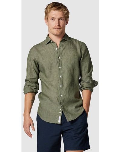 Rodd & Gunn Coromandel Long Sleeve Slim Fit Shirt - Green