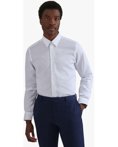 Ted Baker Makalu Jacquard Slim Fit Shirt - White