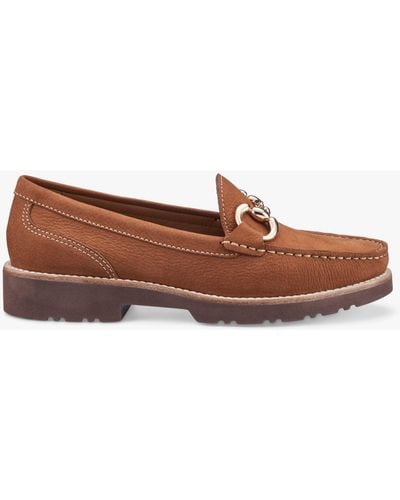 Hotter Cove Nubuck Loafer - Brown