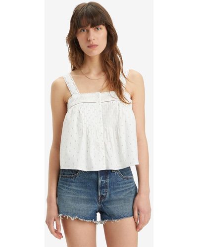 Levi's Cici Annabelle Ditsy Tank Top - White