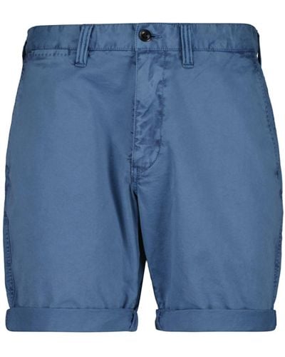 GANT Cotton Shino Shorts - Blue