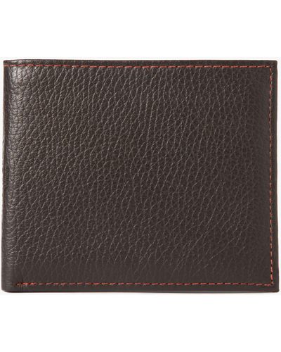 Simon Carter Soft Leather Coin Wallet - Black