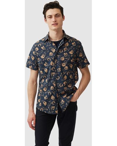 Rodd & Gunn Castor Bay Floral Cotton Shirt - Black