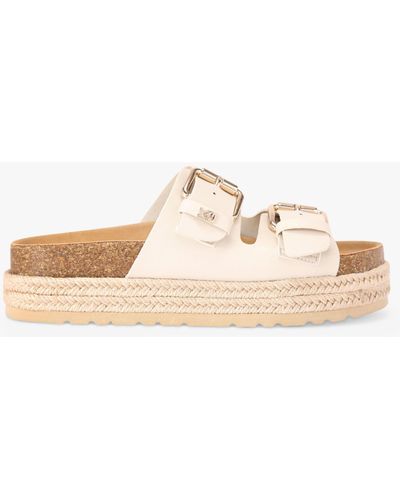 KG by Kurt Geiger Raquel Footbed Sandals - Natural