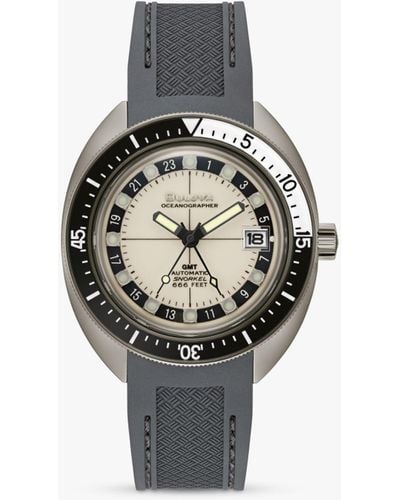 Bulova 98b407 Oceanographer Silicone Strap Watch - White