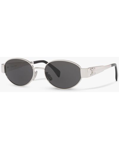 Celine Cl40235u Oval Sunglasses - Grey