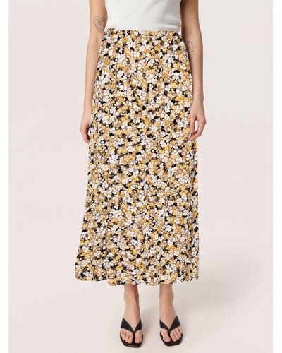 Soaked In Luxury Zaya Floral Maxi Skirt - Natural