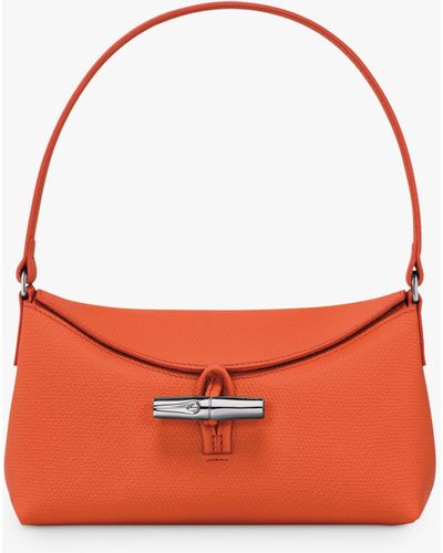 Longchamp Roseau Small Hobo Bag - Red